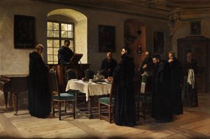 食堂の僧侶 作： Wilhelm Ludwig Friedrich Riefstahl